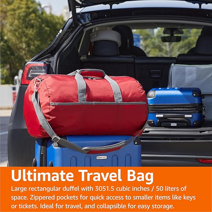 Amazon Essentials-duffel bag 20 inches Red