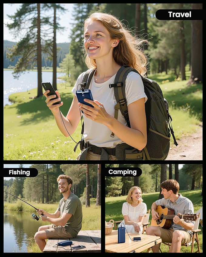 Portable Charger Power Bank 50000mAh 22.5W Fast Charging Battery Bank USB C External Battery Pack with 3 Output & 2 Input Digital Display Travel Essential for iPhone 16/15/14/13/12, Samsung, iPad etc