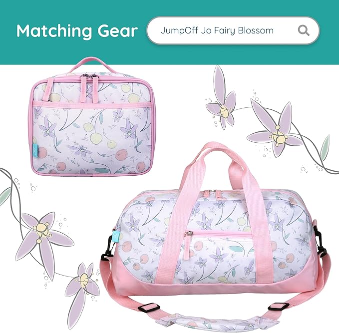 Wildkin JumpOff Jo 12-inch Kids Backpack – Lightweight, Durable Toddler Bag - Fairy Blossom