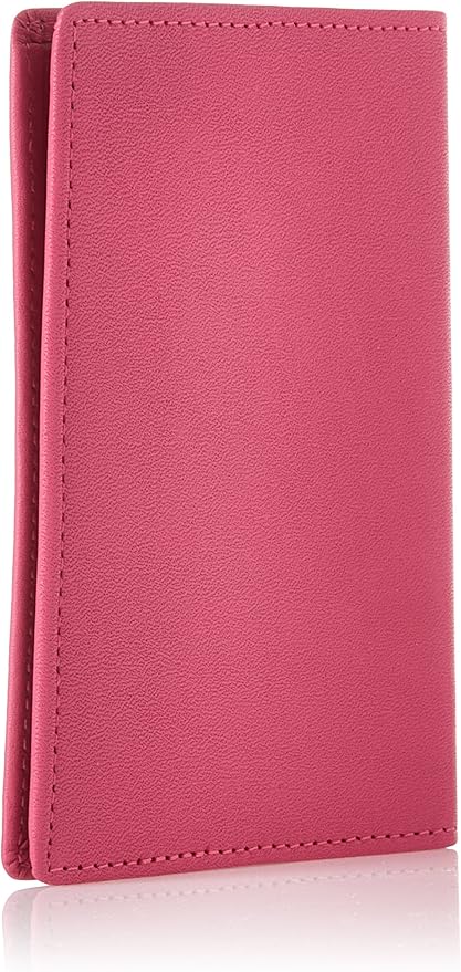 Royce Leather RFID Blocking Passport Travel Document Organizer in Leather, Pink 2, One Size