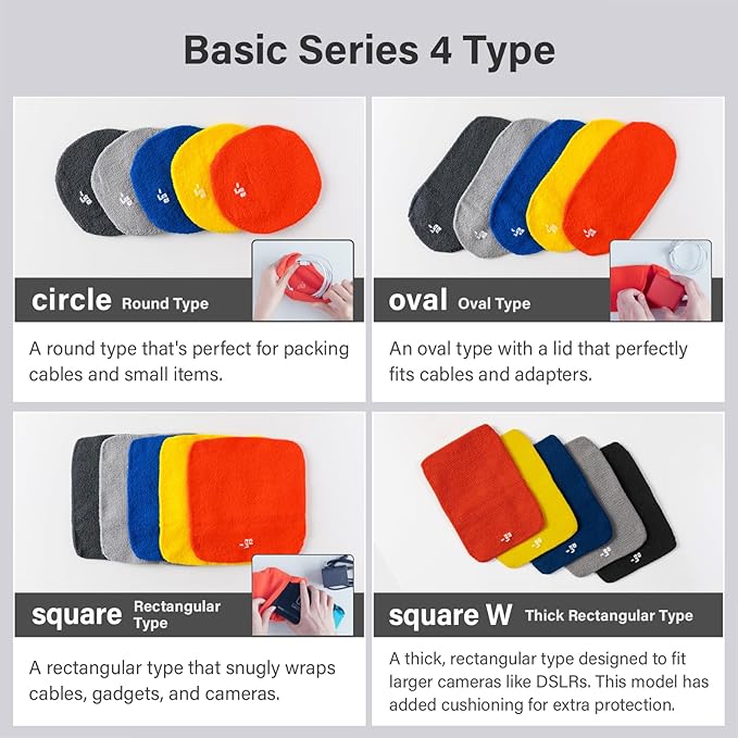 Cable Organizer, Oval, Made in Japan, Orange