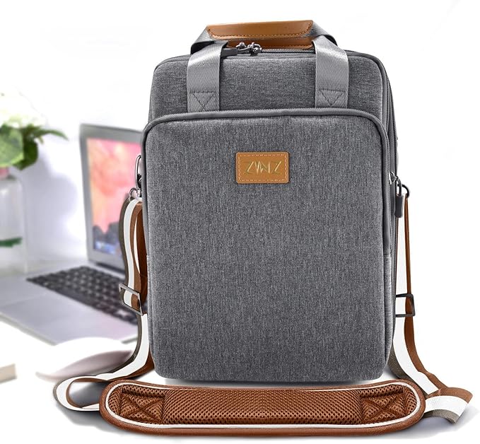 ZINZ Shoulder Strap Universal Bag Strap - 78" Ultra-Thick Padded with Dual Balanced Adjustable Buckles for Briefcase, Travel, Sports, Laptop, Crossbody Bag,Stripes-BrWGy