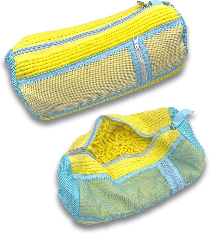 Shoe Washing Machine Bag - Set of 2 Shoe Washing Bags, Side Mesh for Insoles Sock, 360° Deep Clean Laundry Bag, Reusable Shoe Bag for Washing Machine, Shoe Cleaning Bag for Sneakers