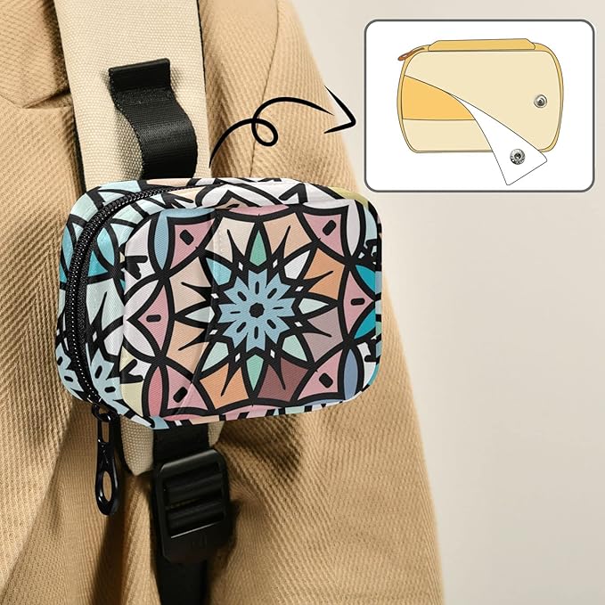 Pill Organizer Box Case Container Weekly Travel Daily 7 Day Pill Dispenser Sorter Vitamin Holder Medication Medicine Organizer Pill Case for Purse Small Compact Portable Cute Boho