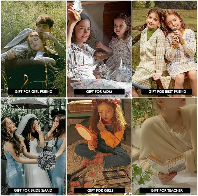 Parima Travel Jewelry Case Box - Mini Small Boxes Organizer Essentials for Women Birthday Gifts Friends Teacher Teen Girls Bridesmaid Letter R, White