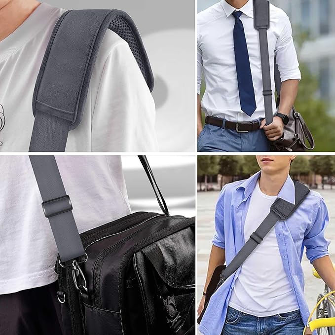 ZINZ 60 Inch Shoulder Strap with Removable Ultra-Thick Pad, Adjustable Buckles Shoulder Crossbody Strap for Luggage Bag
