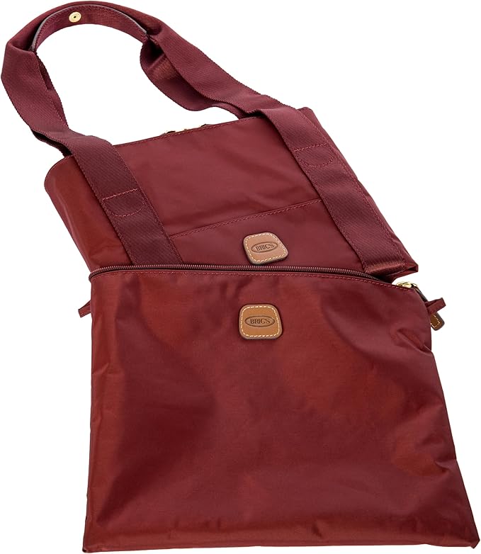 Bric's X-Collection Recycled fabric holdall medio 2in1 foldable - Bordeaux