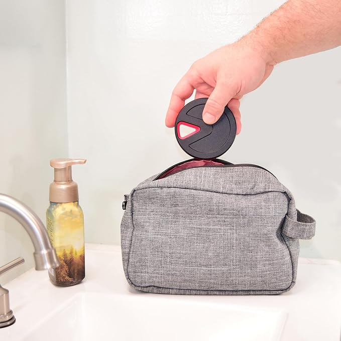 Travel RX Pill Case by Type Two Labs – Weekly 7 Day Pill Box, Compact Magnetic Pill Organizer for Purses or Pockets, Rugged Daily Caddy Holds Vitamins, Supplements, Medication. (Vivid Magenta)