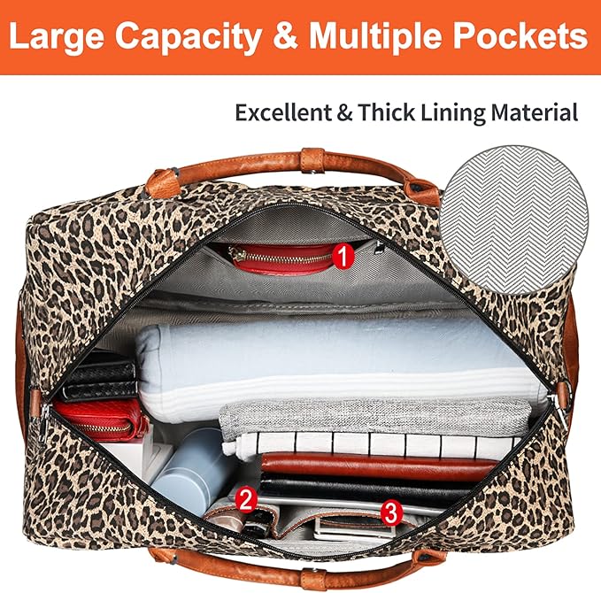 IBFUN Weekender Bags for Women, 21" Weekender Travel Bag, Travel Duffle Bag with Shoe Compartment Carry on Overnight Duffel Bag for Weekend Travel Business Trip, 3PCS