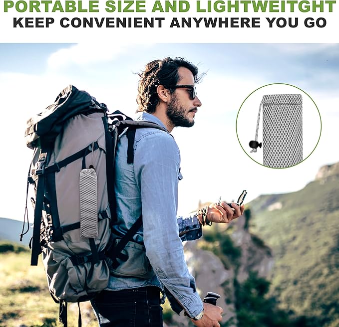 Pure Titanium Travel Utensils with Case, Ultra-Light Ti Portable Champing Essential Cutlery Set, Knife Fork Spoon Reusable Flatware Sets for Camping Picnic Outdoor Hiking, Lunch Box for Men