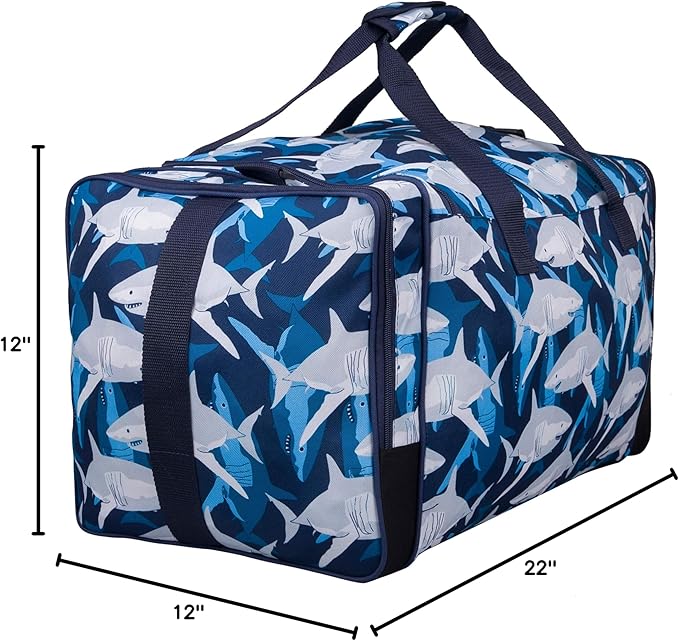 Wildkin Kids Weekender Duffel Bag – Carry-On Size for School, Travel, & Sleepovers