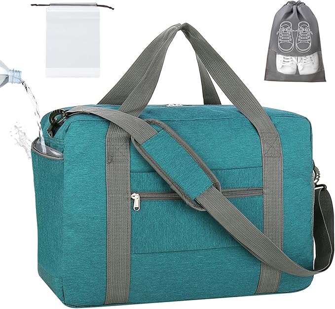 For Spirit Airlines Personal Item Bag 18x14x8 with Wet Pocket Foldable Travel Duffel Bag Underseat Carry on for Men & Women