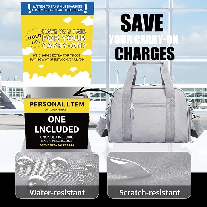 SeaRock 14 inch Small Gym Bag for Women & Men - Mini Duffle Bag for Travel, Sports, Workout, Weekender & Overnight with Shoe Compartment Gray