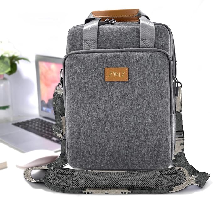 ZINZ Shoulder Strap Universal Bag Strap - 78" Ultra-Thick Padded with Dual Balanced Adjustable Buckles for Briefcase, Travel, Sports, Laptop, Crossbody Bag,Camouflage Gray