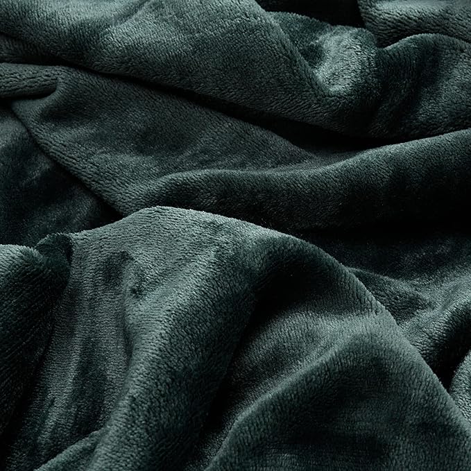 EverSnug Limited Edition Travel Blanket and Pillow - Ultra-Soft, Compact & Lightweight, 65x40 Inches, with Carry Case, Luggage Sleeve & Backpack Clip (Holiday Edition Forest Green)