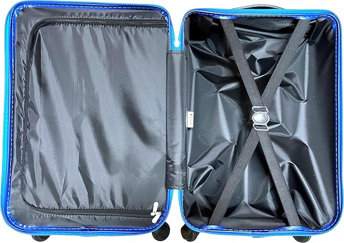 Fast Forward Kids Licensed Hard-Side 21” Spinner Luggage Lightweight Carry-On Suitcase (Captain America)