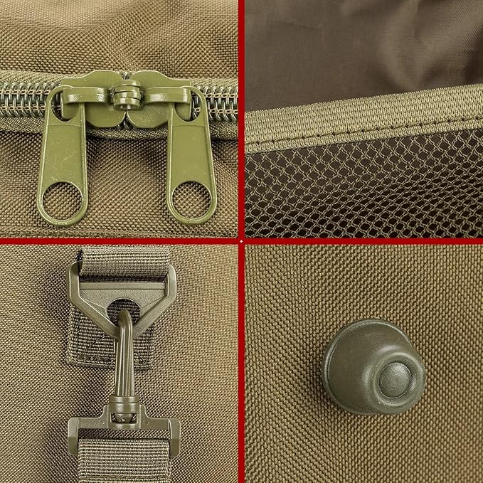 Tactical Travel Duffle Bag with Shoes Compartment Weekender Bags Carry On Overnight Bag For Men and Women Gym Sports Tote Pocket