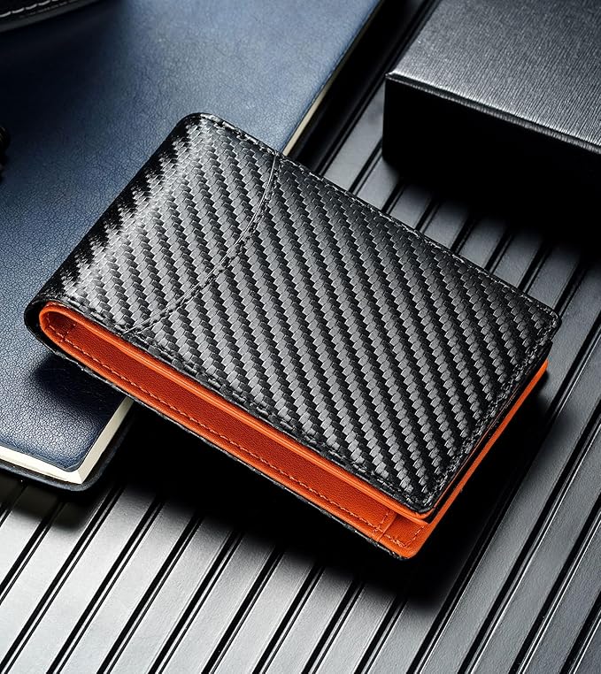 furid Airtag Wallet For Men - Smart Apple Air Tag Wallet with Airtag Holder, Rfid Pop Up Slim Minimalist Wallets,Gifts Boxed