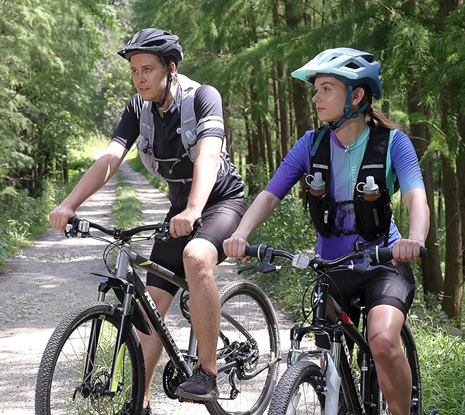 MARCHWAY Soft Hydration Flask with Wide Mouth, 300ml/500ml Collapsible TPU Water Bottle, Leakproof Portable Flexible for Running, Hiking, Cycling, Climbing, Gym, Travel (2pcs Orange 300ml)