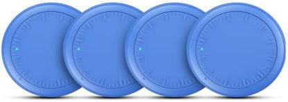 Air Tracker Tags-4 Pack Android or iOS, Apple & Android Tracker Tags, Bluetooth Tracker Smart Tag Works with Apple Find My and Google'S Find Hub App, Key Locator (Blue)