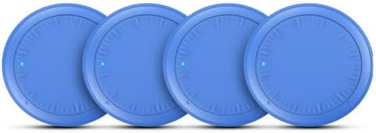 Air Tracker Tags-4 Pack Android or iOS, Apple & Android Tracker Tags, Bluetooth Tracker Smart Tag Works with Apple Find My and Google'S Find Hub App, Key Locator (Blue)