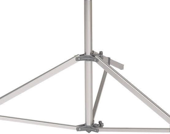 Household Essentials Portable Umbrella Clothesline, 64 Ft of Hanging Space, Pre-Strung with Stable Base, Silver