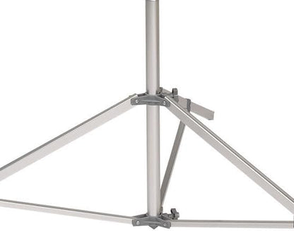 Household Essentials Portable Umbrella Clothesline, 64 Ft of Hanging Space, Pre-Strung with Stable Base, Silver