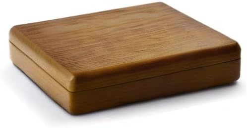 Oirlv Solid Wood Ring Jewelry Box Organizer Earrings Jewelry Drawer Organizer Tray with Lid (Grey)