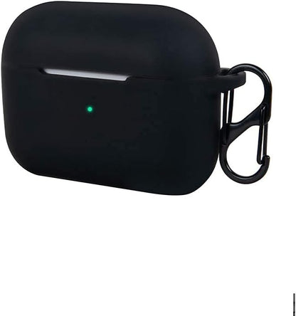 Felony Case – Soft Silicone AirPods Pro Case - Matte Black | Shockproof, 360° Protective Apple Airpods Case Cover with Keychain | Wireless Charging Compatible with Front LED Visible