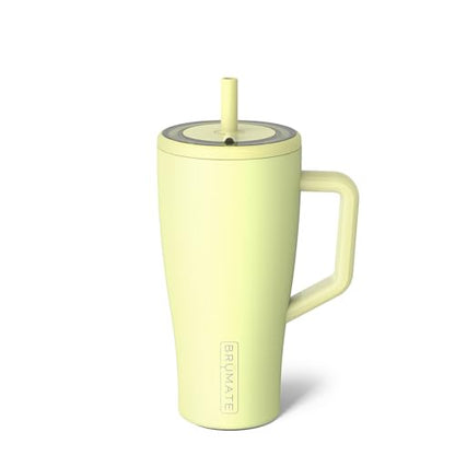BrüMate Era 30 oz Tumbler with Handle & Straw | 100% Leakproof Insulated Water Bottle Tumbler with Lid & Flexible SoftSip Straw | Made of Stainless Steel | Cup Holder Friendly | 30oz (Prickly Pear)