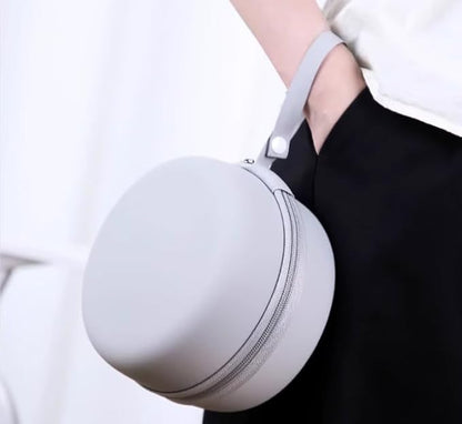 Memory Foam Travel Neck Pillow - Ergonomic & Compact Design for Airplane, Car Rides and Long Journeys (Gray)