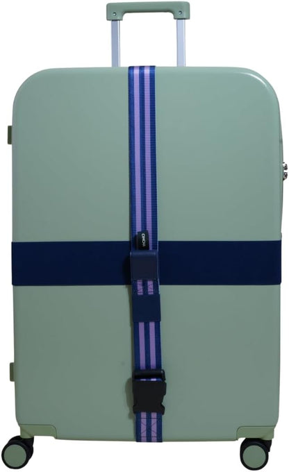 Cincha Travel Adjustable Luggage Strap, Fits Carry-On and Checked Bags, TSA Approved, Shark Tank Brand, Premium Travel Accessory (Hyacinth)