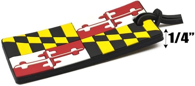 Pack of 2 Maryland State Flag Luggage Tag