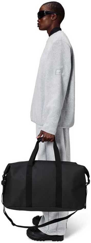 RAINS Regular Weekend Bag - Waterproof Travel Duffel for Men and Women - Duffle with Coated Zip, Adjustable Strap