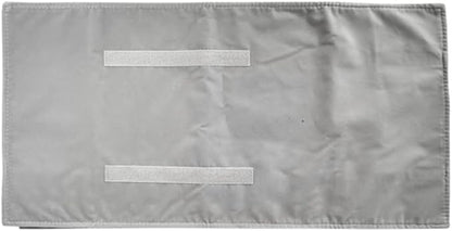 Premium Jewelry Roll Organizer for 16 Necklaces 55cm x 29cm Metal Snap & Velcro Closure - Ideal for Travel and Storage (Grey)