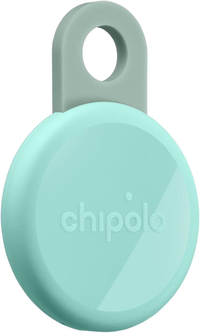 Chipolo LOOP - Rechargeable Bluetooth Tracker for Key and Pocket Location, Compatible with Apple or Google, Call Your Phone & Out of Range Alerts for Android