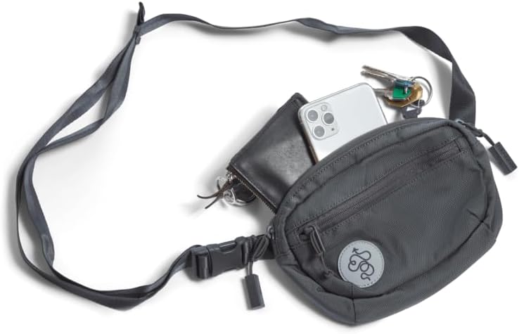 Baboon to the Moon Fanny Pack - Trendy, Compact, Water-Repellent Waist Bag in Multiple Colors and Sizes for Men and Women (Grey, Mini (1.5L))