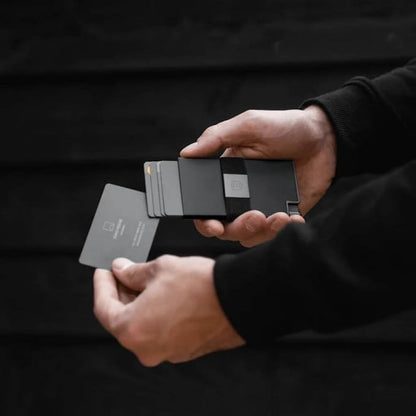 Ekster Aluminum Cardholder Wallet for Men | Metal Wallets with RFID Blocking Layer | Slim & Minimalist Aluminum Wallet with Push Button for Quick Card Access