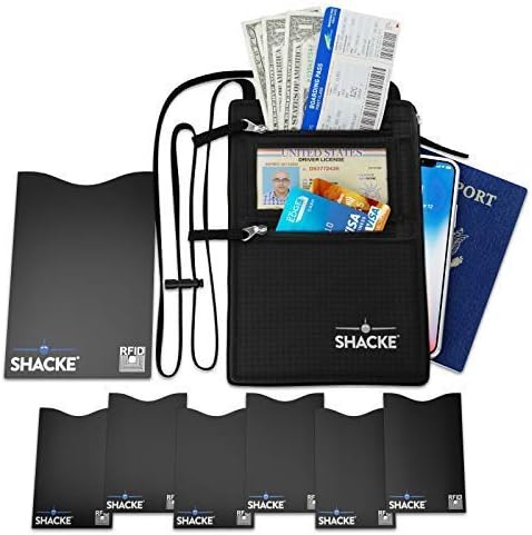 Shacke Hidden Travel Belt Wallet w/RFID Blocker