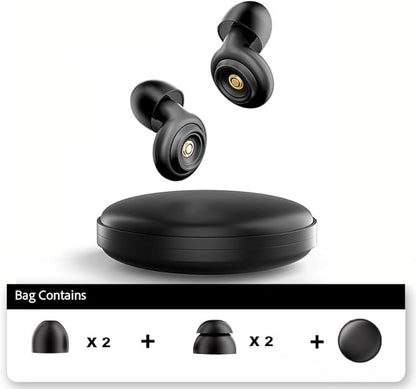 50dB Noise Cancelling Ear Plugs for Sleeping - Reusable High-Fidelity Earplugs for Snoring, Concerts, Travel, Side Sleepers, Silicone Ear Plugs with 4 Comfort Tips