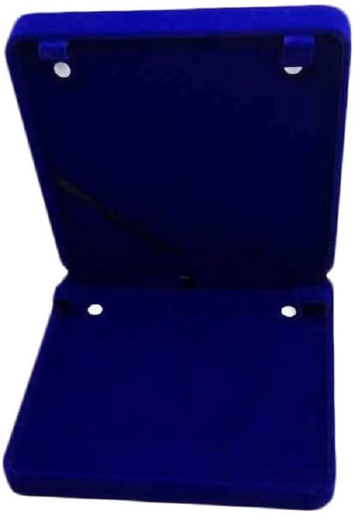 Jewelry Set Velvet Box Necklace Earring Ring Necklace Bracelet Gift Display Case Wedding Jewelry Storage Holder (Royal Blue for Long Pearl Chain)