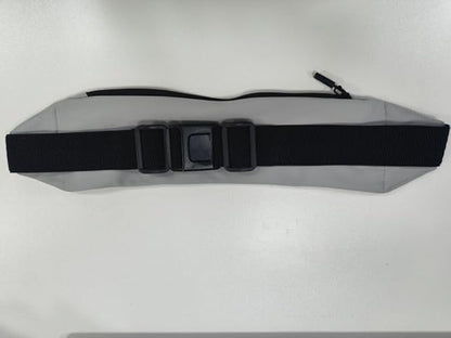 WATERFLY Running Belt Fanny Pack: Runner Marathon Jogging Waist Pack Sport Workout Exercise Fitness Phone Holder Belt for Men Women Jogger Slim Waistband Black