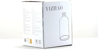 YIZHAO Amber Glass Spray Bottles 4oz, with Small Fine Mist Spray, Metal Cap, Refillable for Essential Oil,Travel,Cleaning,Perfume,Aromatherapy,Makeup – 4 Pcs