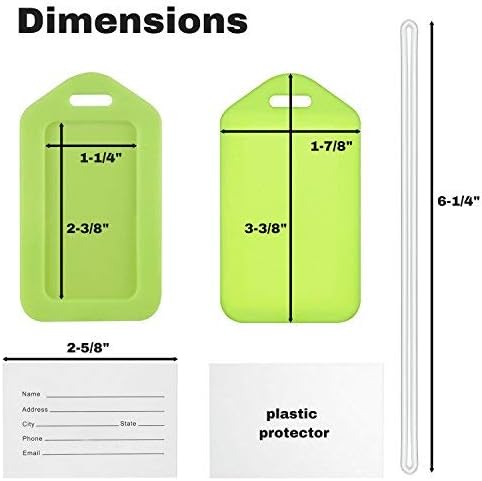 MIFFLIN Luggage Tags (Variety, 50 PK), Bag Tag for Baggage, Suitcase Tags Bulk
