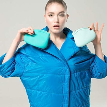 Small Makeup Bag by Pudinbag | The Premium Silicone Purse Bag | Vegan Hygenic Eco-friendly | Water and Heat Resistant