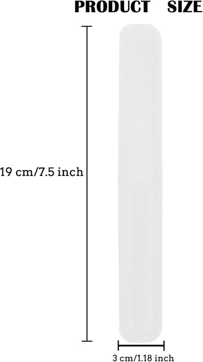 36 Pack Travel Toothbrush Containers Case Portable Plastic Breathable Toothbrush Holder Storage Dust-Proof and Sanitary for Travel Camping School Business (Clear 36pcs)