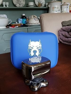 Skull Shaver Beige Butterfly Kiss Electric Razor Travel Case