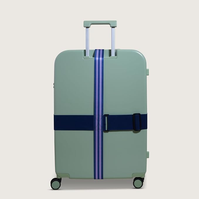 Cincha Travel Adjustable Luggage Strap, Fits Carry-On and Checked Bags, TSA Approved, Shark Tank Brand, Premium Travel Accessory (Hyacinth)