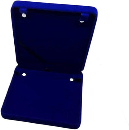 Jewelry Set Velvet Box Necklace Earring Ring Necklace Bracelet Gift Display Case Wedding Jewelry Storage Holder (Royal Blue for Long Pearl Chain)
