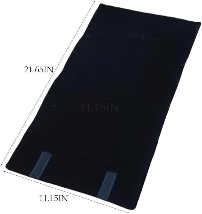 Portable Jewelry Roll Untangled Secure Necklace Travel Storage Bag Displays Holder 16 Chain (Black)